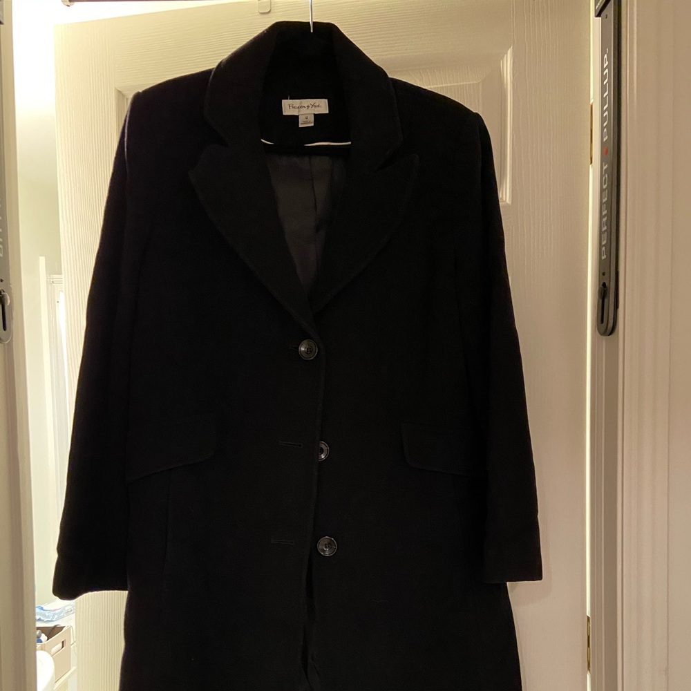 Preston & York Full Length Dress Wool Peacoat